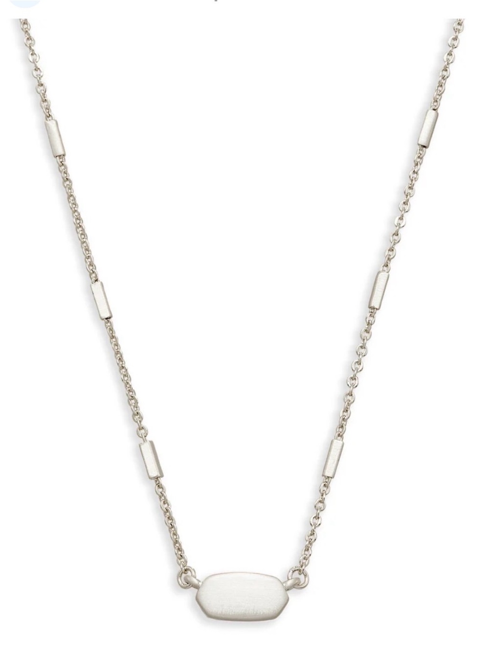 Kendra Scott Fern Pendant Necklace in Bright Silver